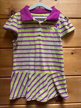 Coogi Kids stripped collar tunic dress 10-12